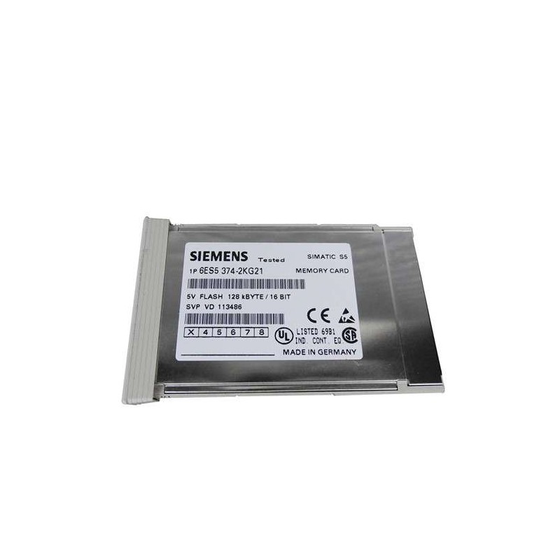 Siemens 6ES5374-2KG21 128KByte/16Bit Flash Memory Card Simatic S5 6ES5 374-2KG21 